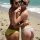Ирина Шейк и Анна Вялицына на пляже Майами
