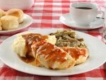 Куриное филе, фаршированное морковью и сыром Куриное филе, фаршированное морковью и сыром