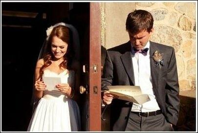Фото. Реакция на любовные письма перед свадьбой