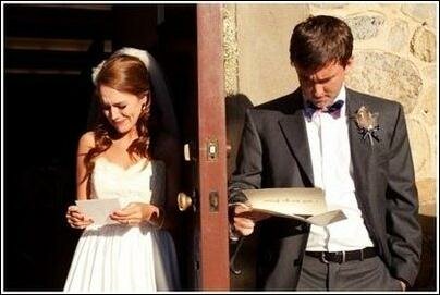 Фото. Реакция на любовные письма перед свадьбой