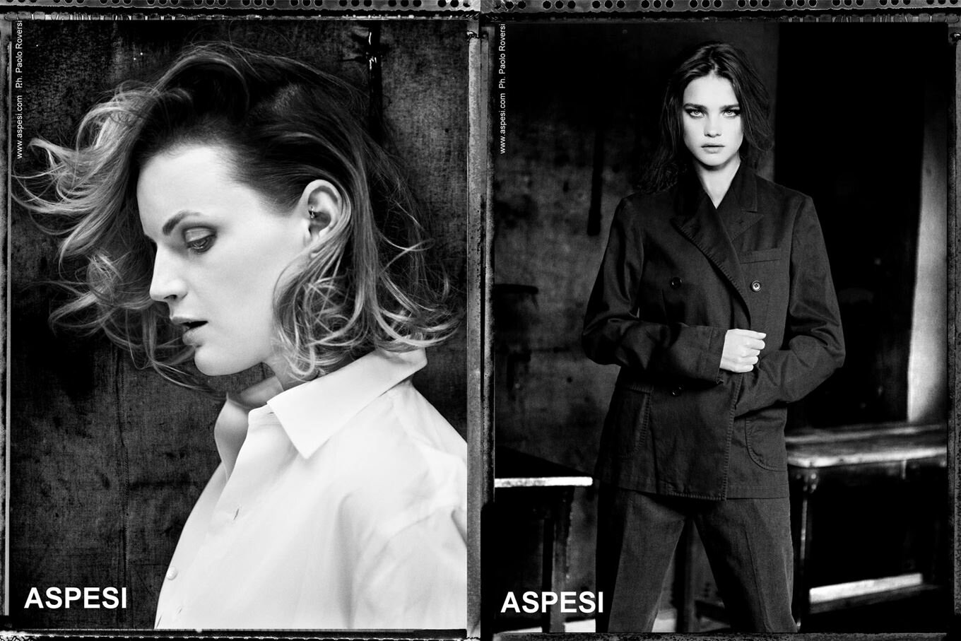 Наталья Водянова в рекламе Aspesi. Фотографии