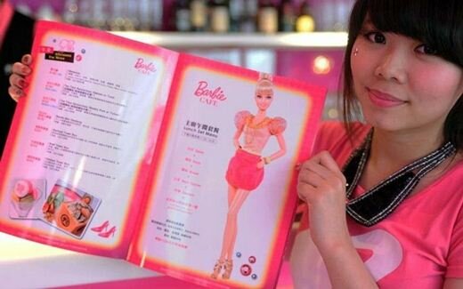Ресторан, посвященный кукле Барби, на Тайване. Фотографии